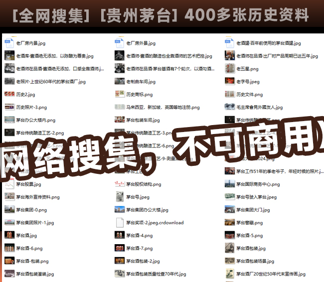 茅台酒厂历史研究-图片资料集-酿造流程奖项证书全网独家搜集